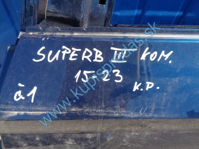 ľavé zadné dvere na škodu superb III, kombi, 